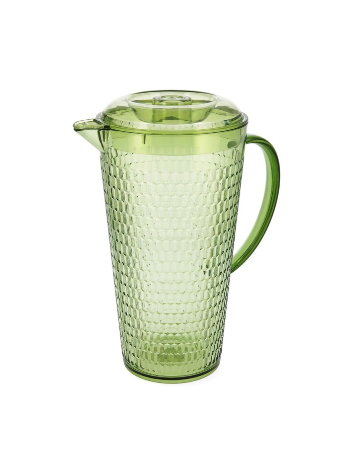 Jar with Lid and Dosage Dispenser Quid Viba Green Plastic (2,4 L)