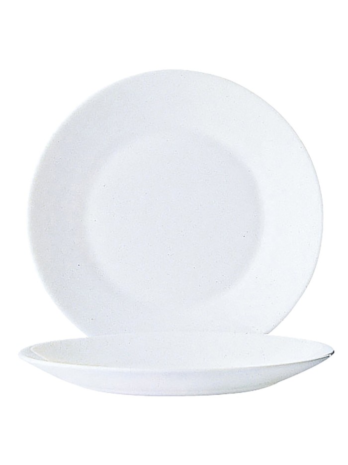 Plate set Arcoroc Restaurant Bread White Glass 6 Units (155 ml)