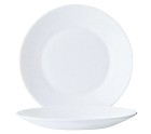 Plate set Arcoroc Restaurant Bread White Glass 6 Units (155 ml)