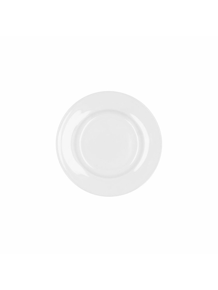 Flat plate Bidasoa Glacial Ceramic White (16,5 cm) (Pack 12x)
