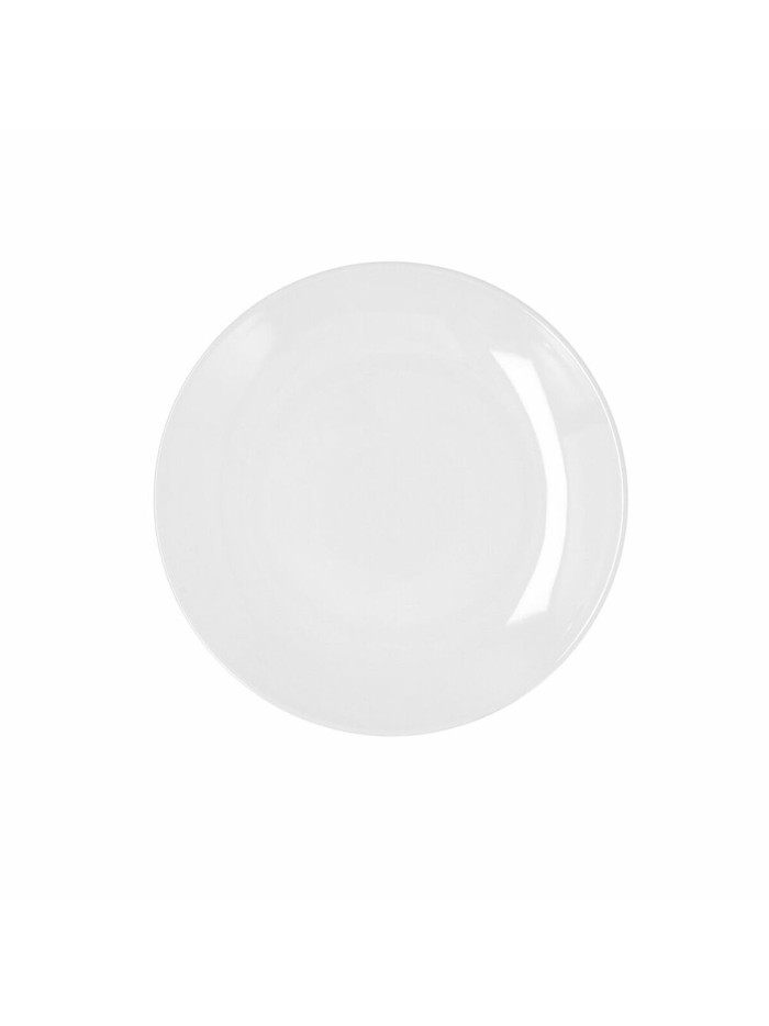 Plato Llano Bidasoa Glacial Coupe Cerámica Blanco (21 cm) (Pack 6x)