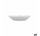 Deep Plate Bidasoa Glacial Coupe Ceramic White (21 cm) (Pack 6x)