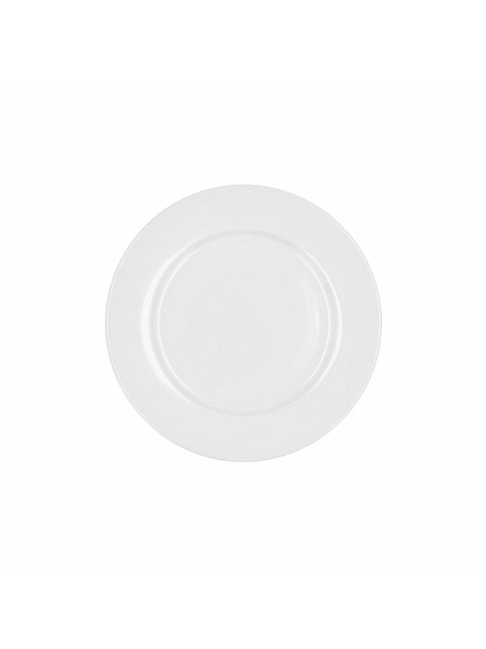 Dessert dish Bidasoa Glacial Ala Ancha Ceramic White 19 cm (12 Units) (Pack 12x)