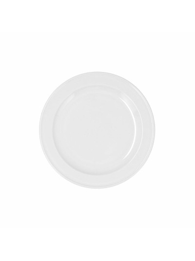 Dessert dish Bidasoa Glacial Ala Estrch White Ceramic 20 cm (6 Units) (Pack 6x)