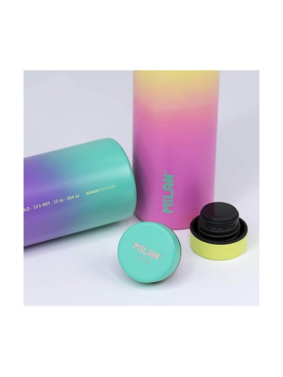 Botella Térmica Milan Sunset Acero Inoxidable Amarillo 591 ml