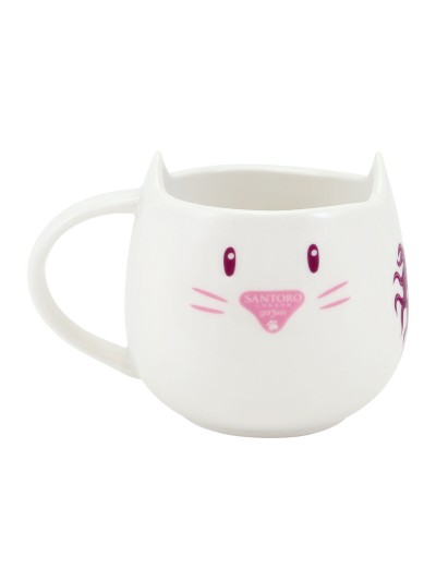 Tasse avec sous-tasse Gorjuss Purrrrrfect love Céramique Dessous de verres Tasse