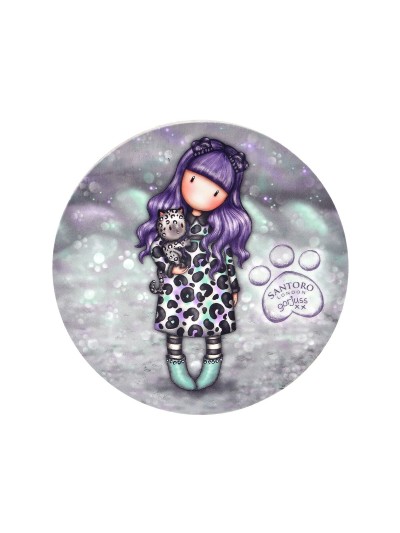 Cup with Plate Gorjuss Smitten kitten White Black Ceramic Coasters Cup