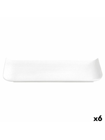 Plato Quid Chef Baguette Cerámica Blanco (25 x 12 cm) (Pack 6x)