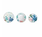 Set de Vajilla DKD Home Decor Porcelana Azul Verde 18 Piezas