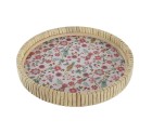 Bandeja de Aperitivos DKD Home Decor 26 x 26 x 14,5 cm Natural Metal Madera MDF Shabby Chic