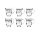 Mug Transparent Glass 6 Units (320 ml)