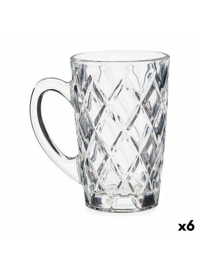 Cup Transparent Glass 6 Units (170 ml)