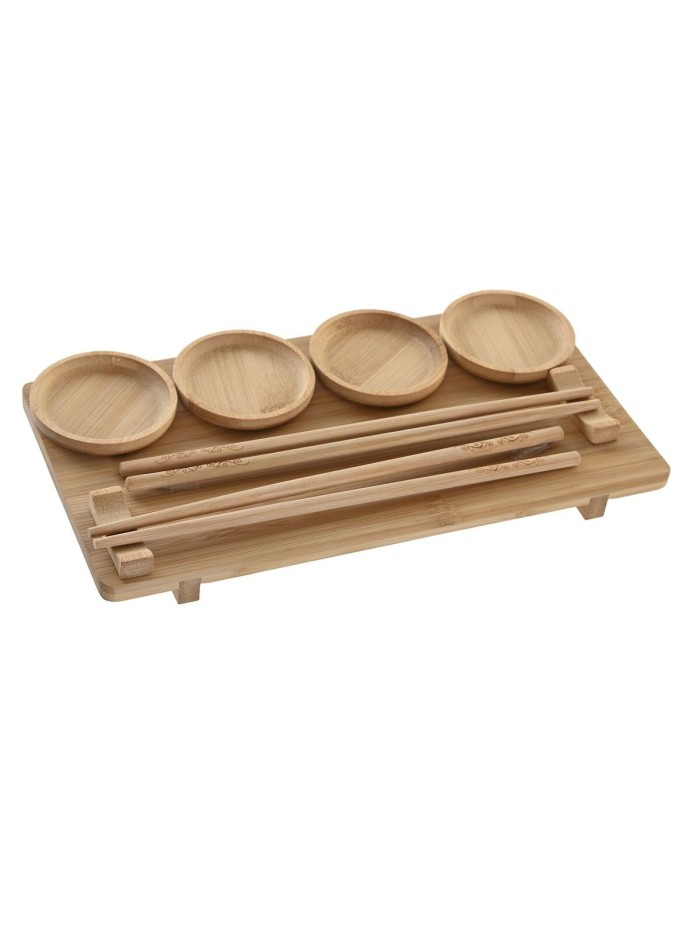 Set de Sushi DKD Home Decor 24 x 0,5 x 0,5 cm Natural Oriental
