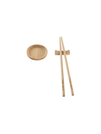Sushi Set DKD Home Decor 24 x 0,5 x 0,5 cm Natural Oriental