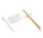 Sushi Set DKD Home Decor 24 x 7 x 2 cm Natural White Stoneware Oriental