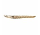 Snack tray DKD Home Decor Transparent Natural Crystal 42 x 20 x 3,5 cm