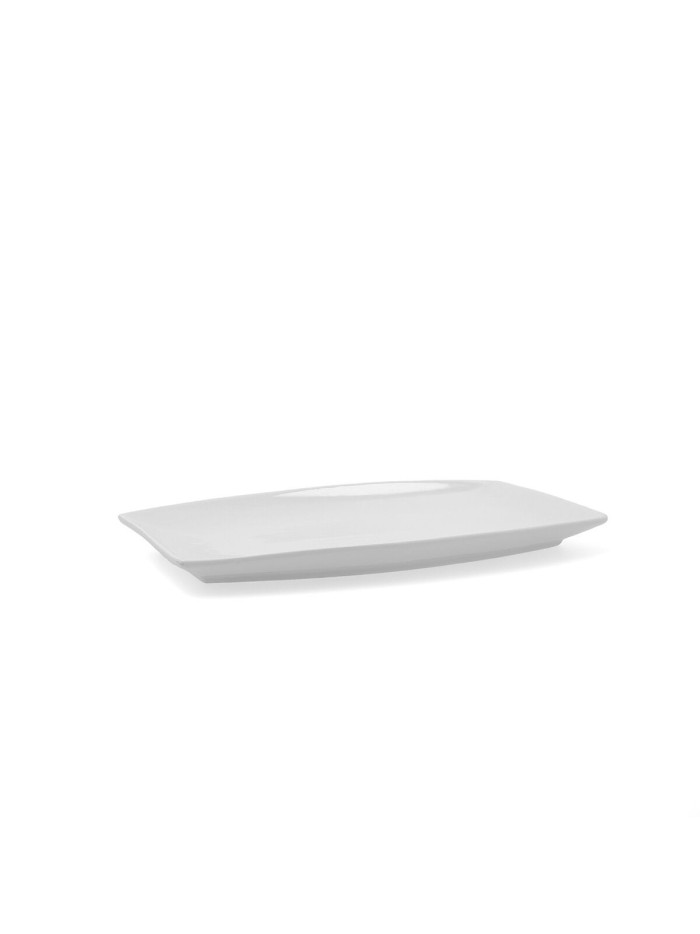 Fuente de Cocina Quid Gastro Cerámica Blanco (30,5 x 19,5 x 2,5 cm) (Pack 4x)