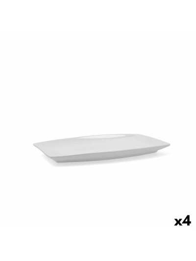 Serving Platter Quid Gastro Ceramic White (30,5 x 19,5 x 2,5 cm) (Pack 4x)