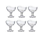 Copa de Helados y Batidos Transparente Vidrio 6 Unidades (135 ml)