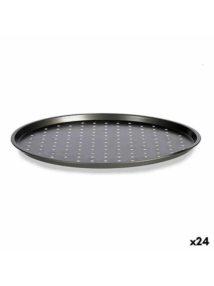 Baking tray Pizza Grey Carbon steel 33 x 1 x 33 cm (24 Units)