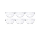Bowl Transparent Glass (250 ml) (6 Units)