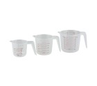 Measuring Jug 250 ml 500 ml 1 L polypropylene (3 Pieces)