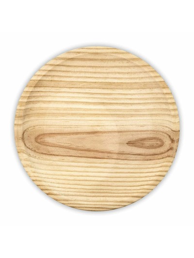 Plato Llano Madera Ø 22 cm Pulpo