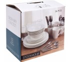 Dinnerware Set Excellent Houseware Stockholm Porcelain White 36 Pieces