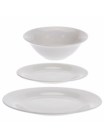 Dinnerware Set Excellent Houseware Stockholm Porcelain White 36 Pieces