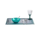 Bowl Ø 15 cm Turquoise Glass (6 Units)