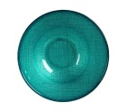 Bowl Ø 15 cm Turquoise Glass (6 Units)