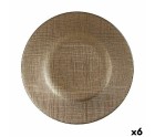Flat plate Golden Glass 6 Units (21 x 2 x 21 cm)
