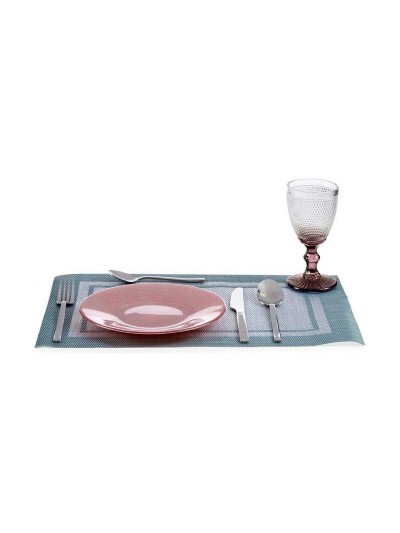 Plato Llano Rosa Vidrio 6 Unidades (21 x 2 x 21 cm)