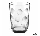 Glass Quid Urban Circles Transparent Glass (36 cl) (Pack 6x)