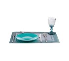 Assiette plate Turquoise verre 6 Unités (21 x 2 x 21 cm)