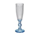 Copa de champán Puntos Azul Transparente Vidrio 6 Unidades (180 ml)