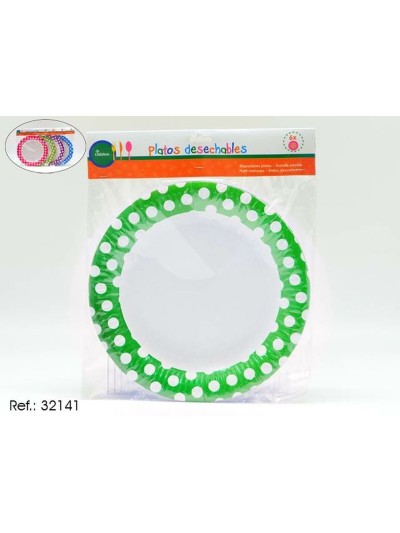 Plate set Disposable 12 Units