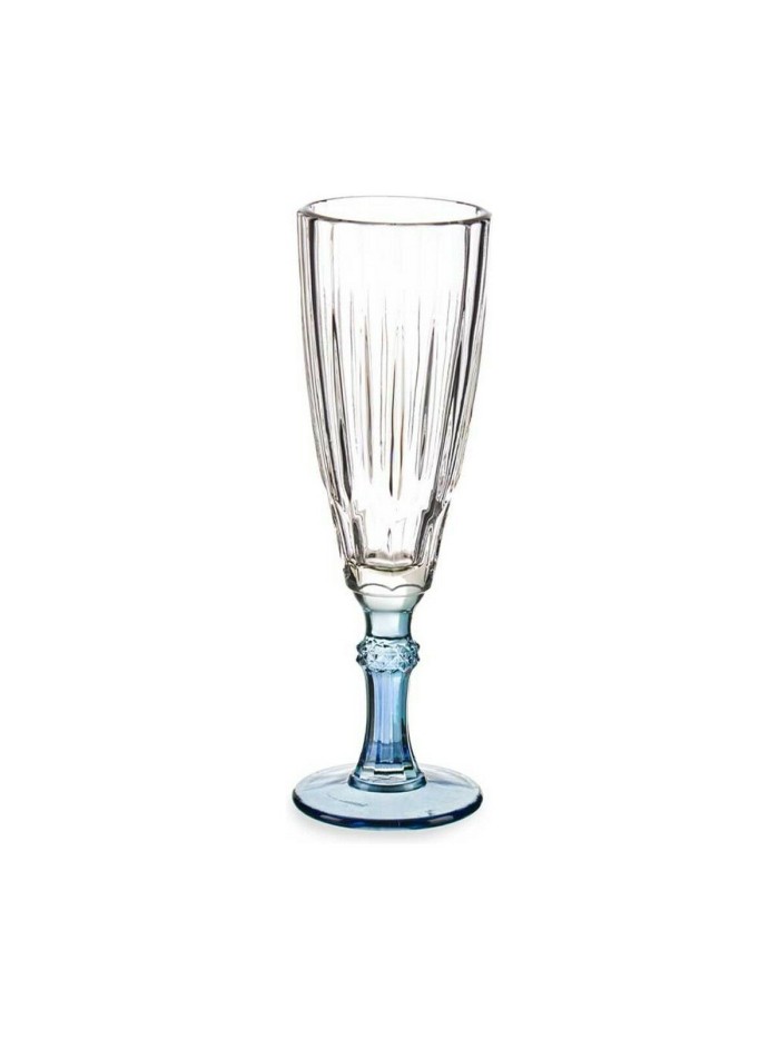 Coupe de champagne Exotic Verre Bleu 6 Unités (170 ml)