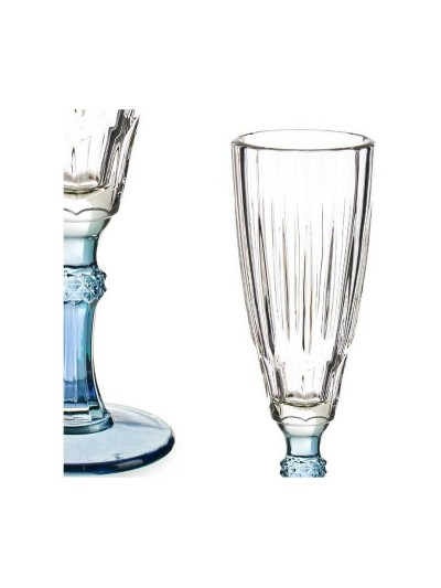 Champagne glass Exotic Crystal Blue 6 Units (170 ml)