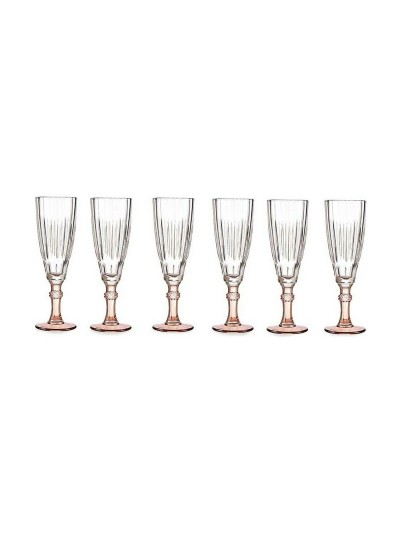 Champagne glass Crystal Brown 6 Units (170 ml)