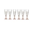 Champagne glass Crystal Brown 6 Units (170 ml)