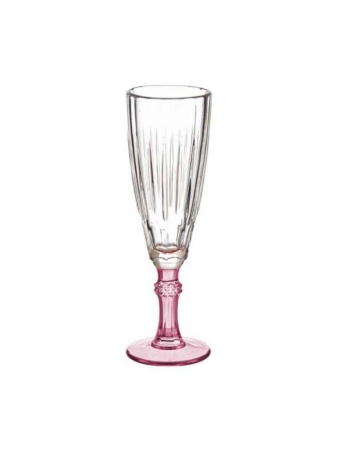 Champagne glass Crystal Pink 6 Units (170 ml)