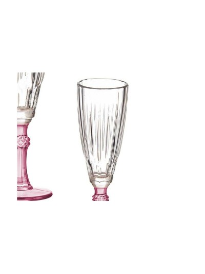 Copa de champán Cristal Rosa 6 Unidades (170 ml)