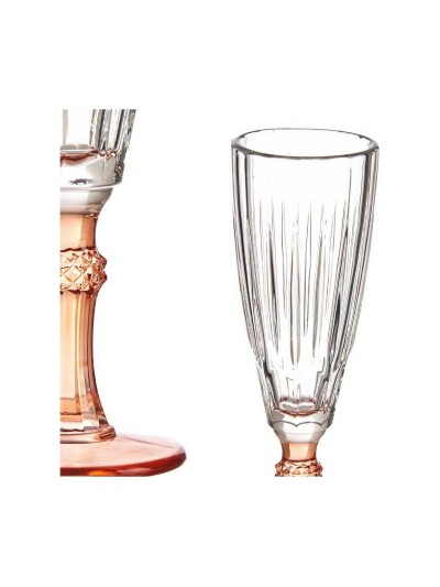 Champagne glass Exotic Crystal Salmon 6 Units (170 ml)