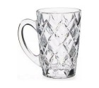 Cup Diamond Transparent Glass (110 ml) (6 Units)