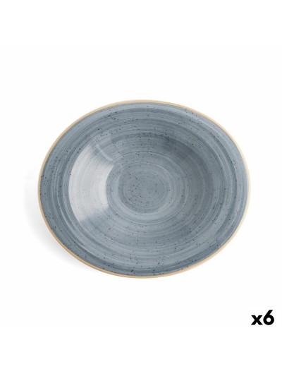 Assiette creuse Ariane Terra Céramique Bleu (Ø 29 cm) (6 Unités)