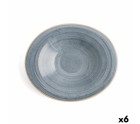Plato Hondo Ariane Terra Cerámica Azul (Ø 29 cm) (6 Unidades)