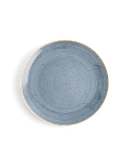 Flat plate Ariane Terra Ceramic Blue (Ø 31 cm) (6 Units)