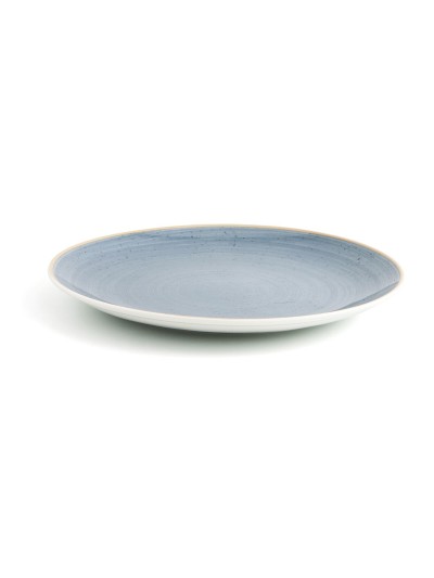 Flat plate Ariane Terra Ceramic Blue (Ø 31 cm) (6 Units)