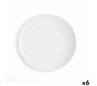 Flat plate Ariane Coupe Ceramic White (Ø 31 cm) (6 Units)